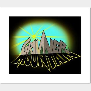 Grinner Mountain logo Posters and Art